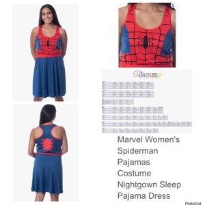 Marvel pjammy XL Spider-Man pajama costume NWT